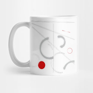 Gray Geometric minimal Scandinavian Mug